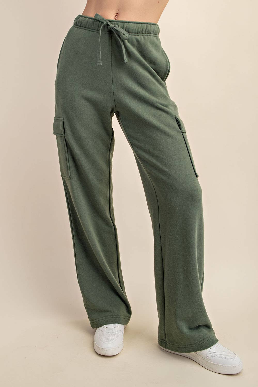 FRENCH TERRY STRAIGHT CARGO SWEATPANT