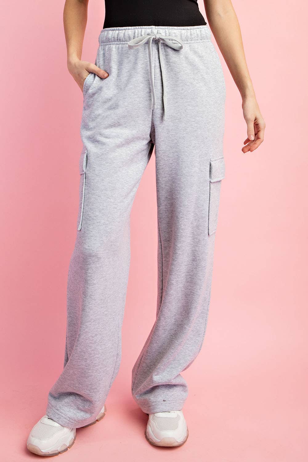 FRENCH TERRY STRAIGHT CARGO SWEATPANT