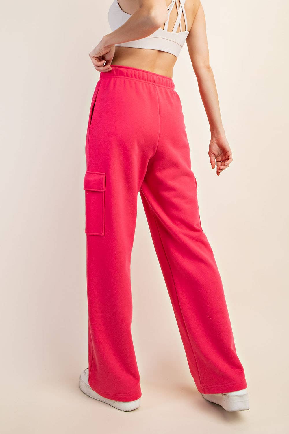 FRENCH TERRY STRAIGHT CARGO SWEATPANT