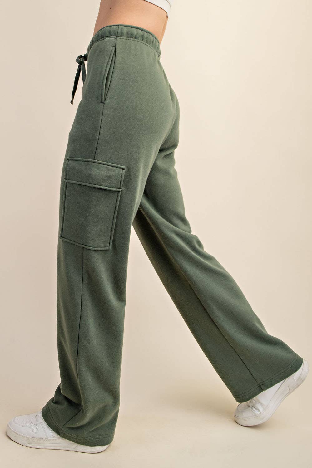 FRENCH TERRY STRAIGHT CARGO SWEATPANT