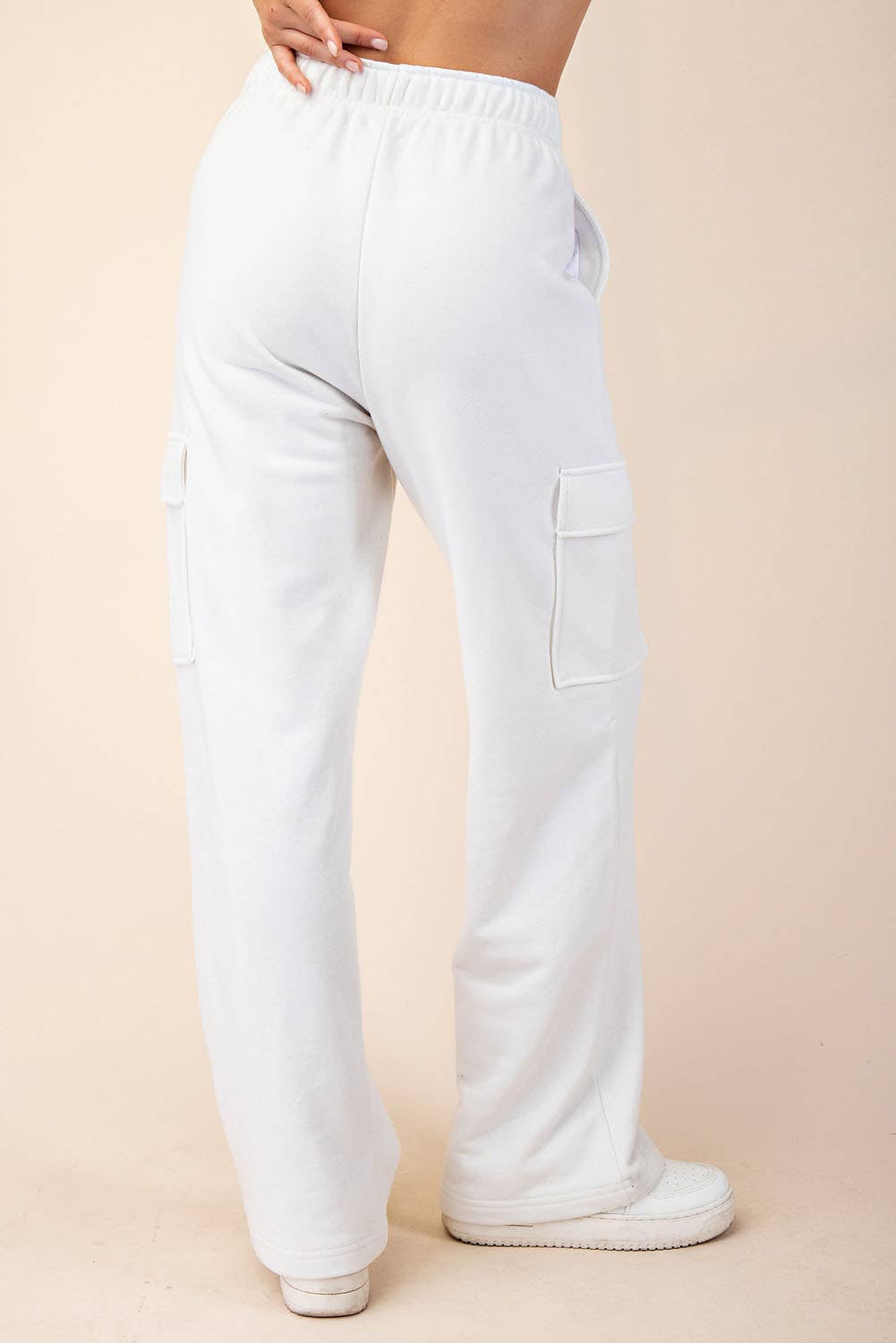 FRENCH TERRY STRAIGHT CARGO SWEATPANT