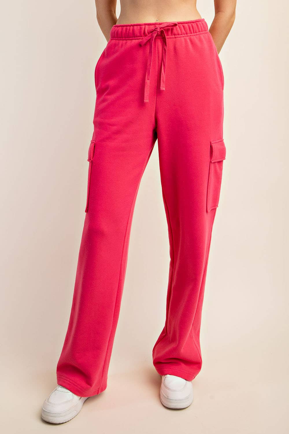 FRENCH TERRY STRAIGHT CARGO SWEATPANT