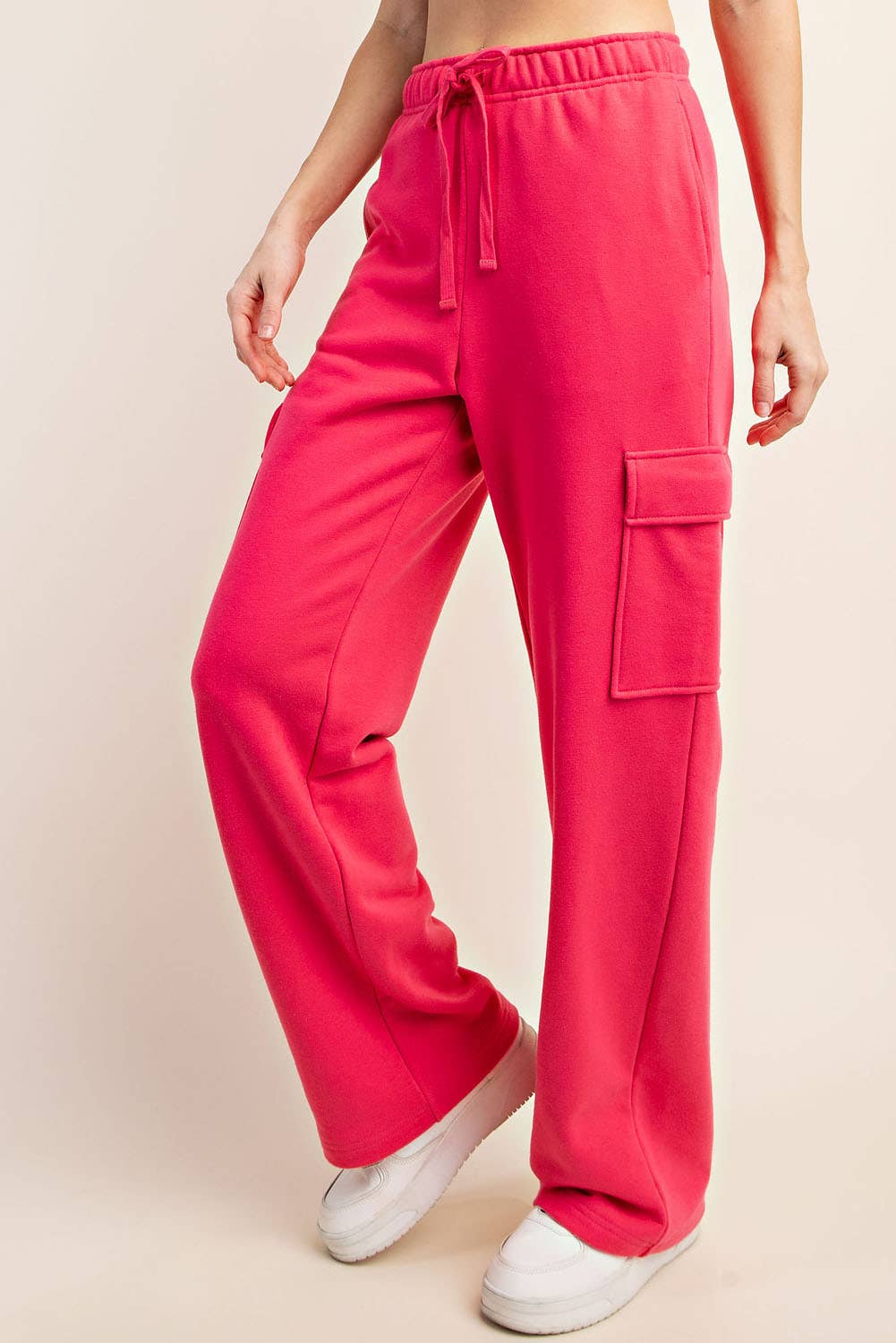 FRENCH TERRY STRAIGHT CARGO SWEATPANT