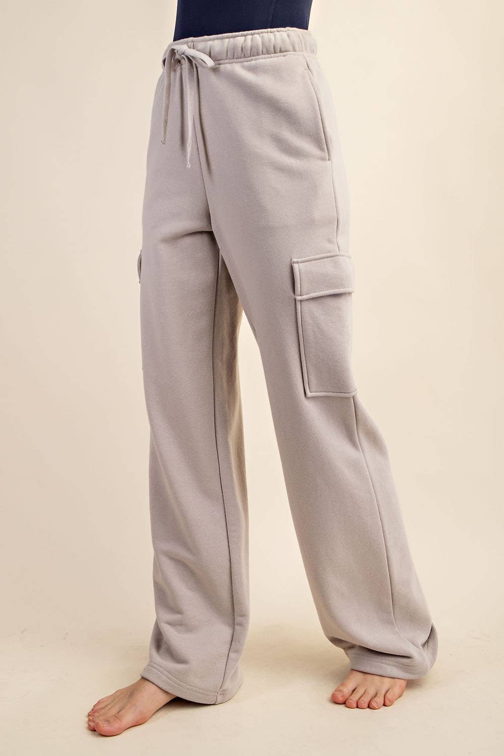 FRENCH TERRY STRAIGHT CARGO SWEATPANT
