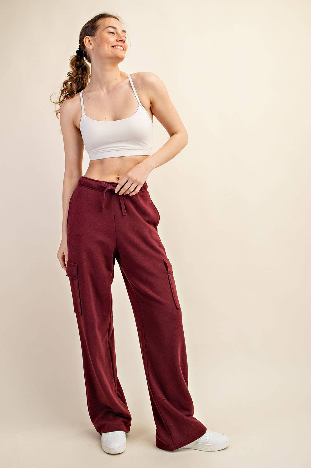 FRENCH TERRY STRAIGHT CARGO SWEATPANT