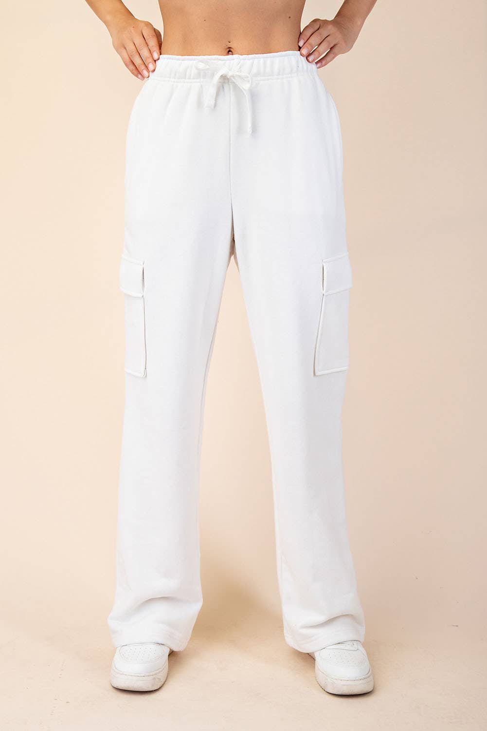 FRENCH TERRY STRAIGHT CARGO SWEATPANT