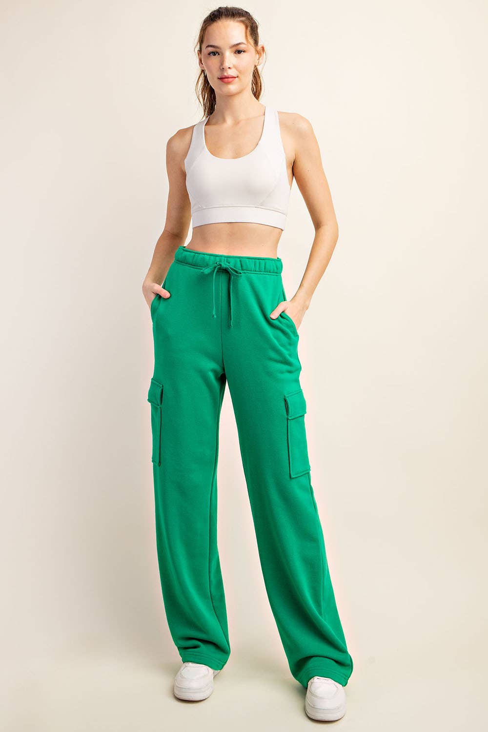FRENCH TERRY STRAIGHT CARGO SWEATPANT