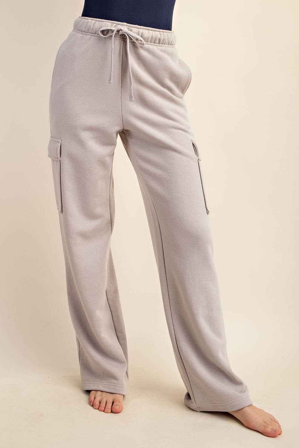 FRENCH TERRY STRAIGHT CARGO SWEATPANT