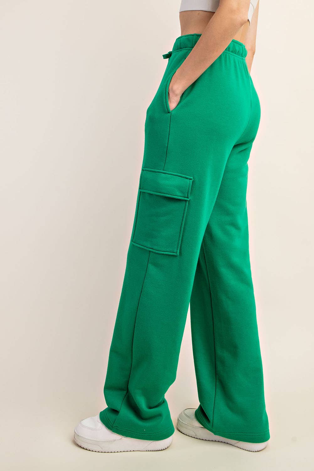 FRENCH TERRY STRAIGHT CARGO SWEATPANT